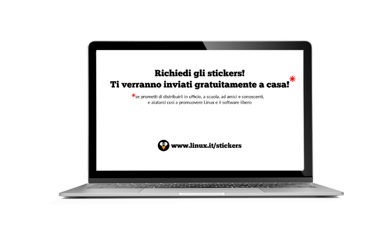 Richiedi gli stickers!